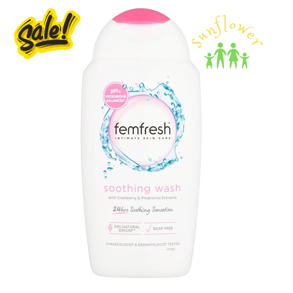 Dung dịch vệ sinh Femfesh intimate Skin Care Soothing Wash Úc đủ màu trắng 250ml