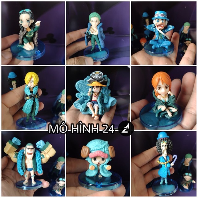 [ COMBO sét mô hình ] mô hình One piece có hiệu ứng râu trắng shank râu đen team mũ rơm