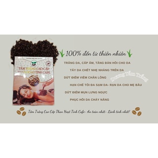 Combo 2 gói tắm trắng cao cấp than hoạt tính cafe