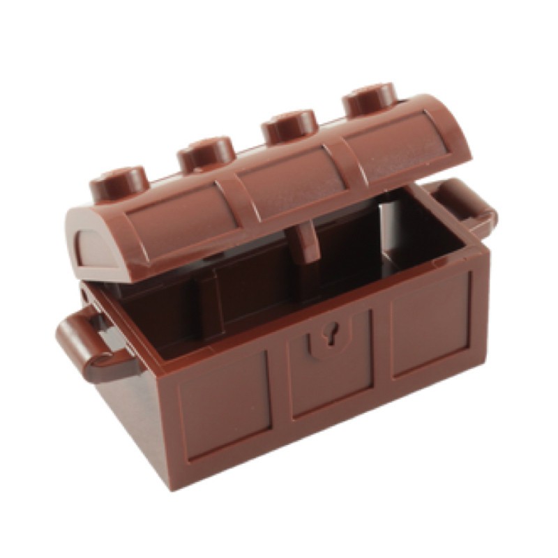 Phụ Kiện LEGO Rương, Hòm 2x4 Màu Nâu 4,05cm