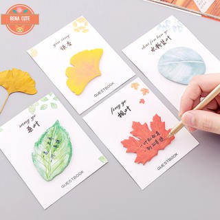Giấy note ghi chú ⚡HÌNH LÁ⚡ nhiều mẫu mã đặc biệt