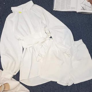 Set sơ mi full trắng