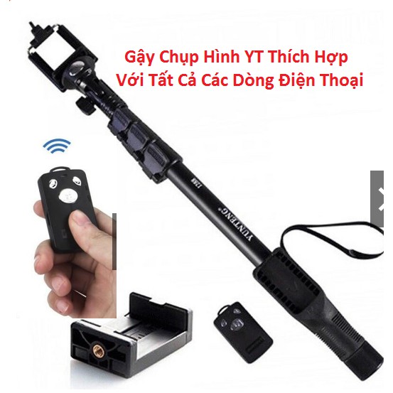 Gậy Chụp Hình Tự Sướng Có Remote 1288 Tốt Nhất