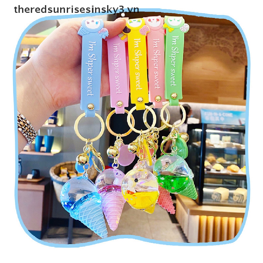 Móc Khóa Hình Cây Kem Dễ Thương