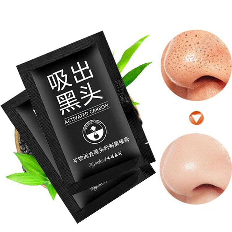 [Hàng mới về] Mặt nạ lột mụn đầu đen than tre chăm sóc da mặt làm sạch sâu