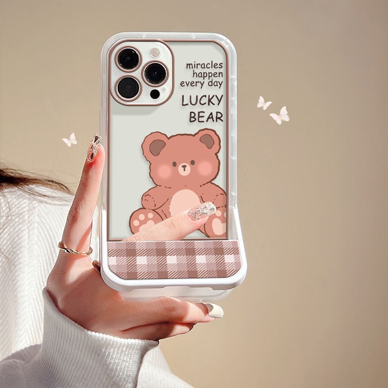 Ốp Điện Thoại TPU Mềm Chống Sốc In Hình Gấu Nâu Dễ Thương Cho IPhone 11 12 13 Pro MAX 7 8 Plus X XS XR MAX 6 6S SE 2020