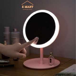 Gương Đèn Led Tròn Trang Điểm Để Bàn