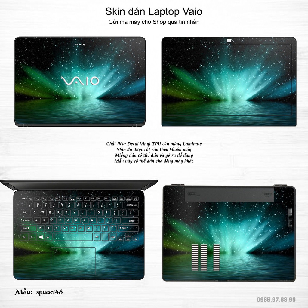 Skin dán Laptop Sony Vaio in hình không gian _nhiều mẫu 25 (inbox mã máy cho Shop)