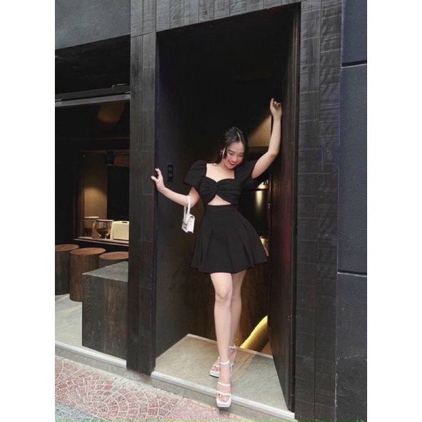 Đầm cut out xếp li bigsize 55kg-95kg🥰🥰