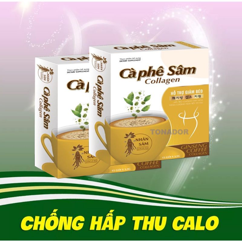 Cà phê Sâm Collagen giảm cân hiệu quả - Dáng gọn eo thon