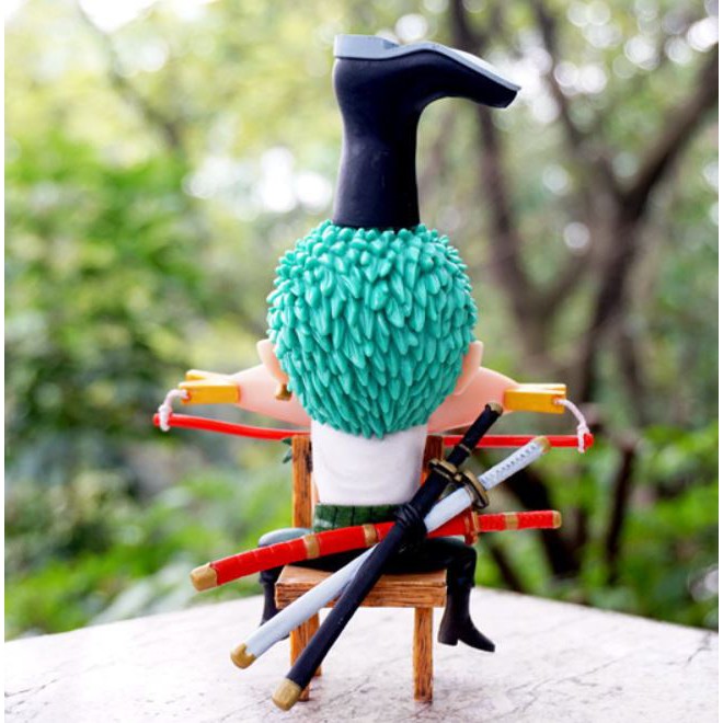 Mô hình One Piece Luffy / Zoro / Sanji Ngủ Gật hài hước, dùng để trang trí bàn làm việc, bàn học tập