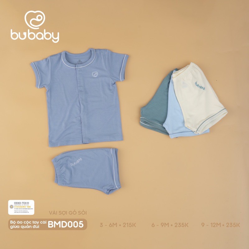 Bu sale up to 50-%Bộ cộc tay cài giữa quần đùi mẫu mã mới 2021 cho các bé từ 3m-12m, chất liệu Modal cho các bé.