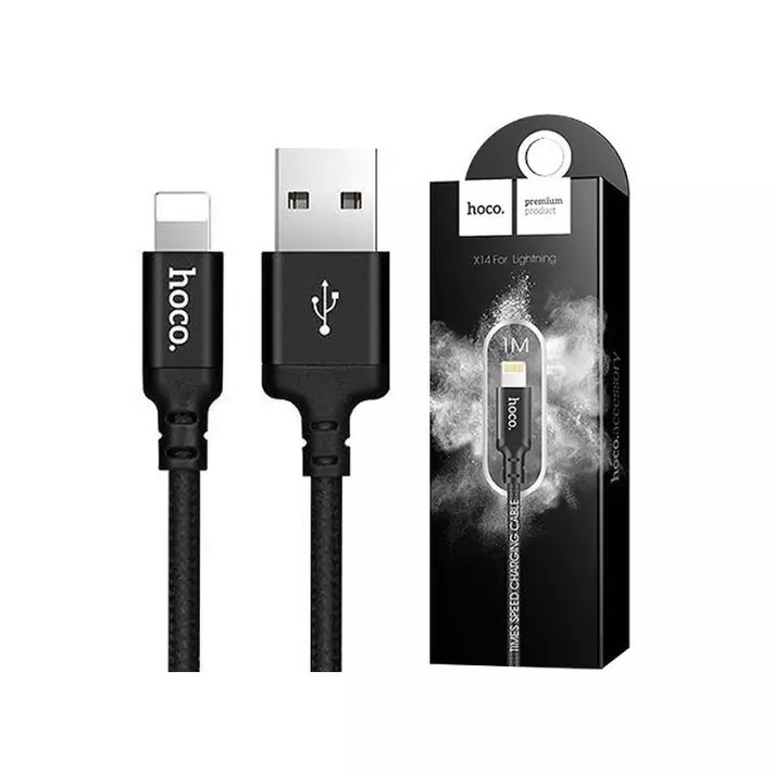 Cáp sạc nhanh Hoco X14 siêu bền sạc full iPhone/ Android/ iPad, dây truyền tải dữ lệu dài 1m, 2m - Chính hãng