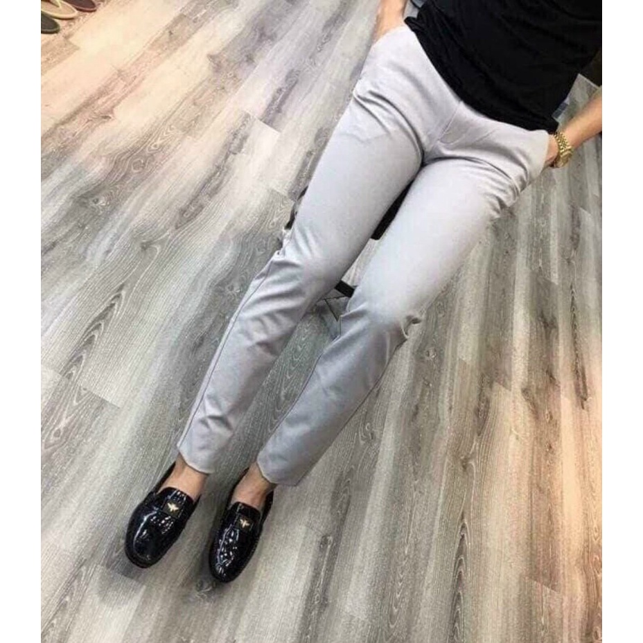 Quần âu nam, quần tây nam Hàn Quốc co dãn vải chống nhăn không bai, xù (45-75kg)