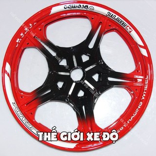 Bộ ốp mâm Ex 150 đỏ đen - 000644