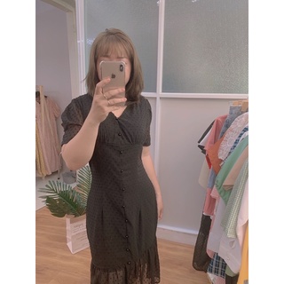 Đầm đuôi cá nút ngọc [big size 55kg - 90kg]