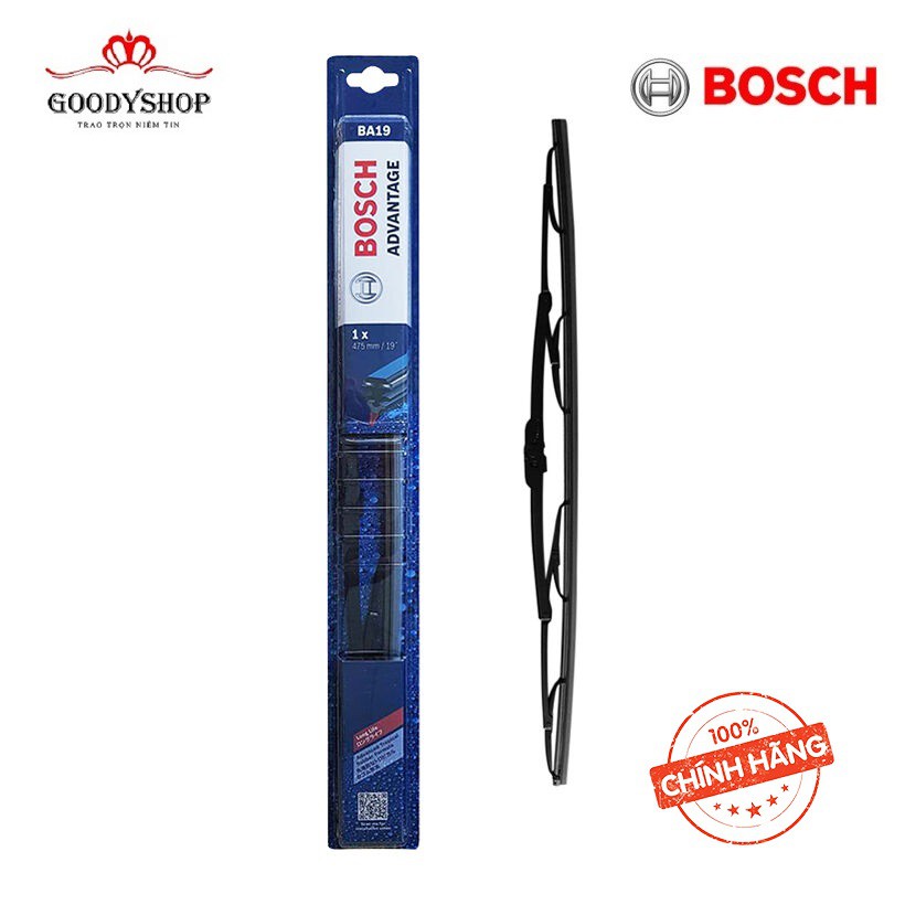 Thanh Gạt Mưa Bosch Advantage Thay thế cho xe ô Tô Size 19inch/47,5cm GOODYSHOP