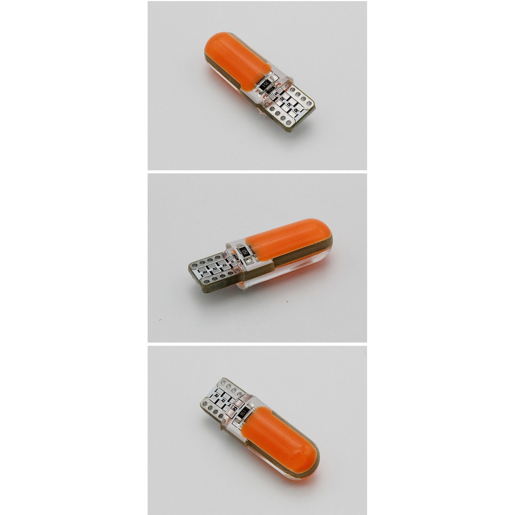 1X Bóng LED T10 đèn xi nhan, đèn ô tô chipCOB demi xe máy