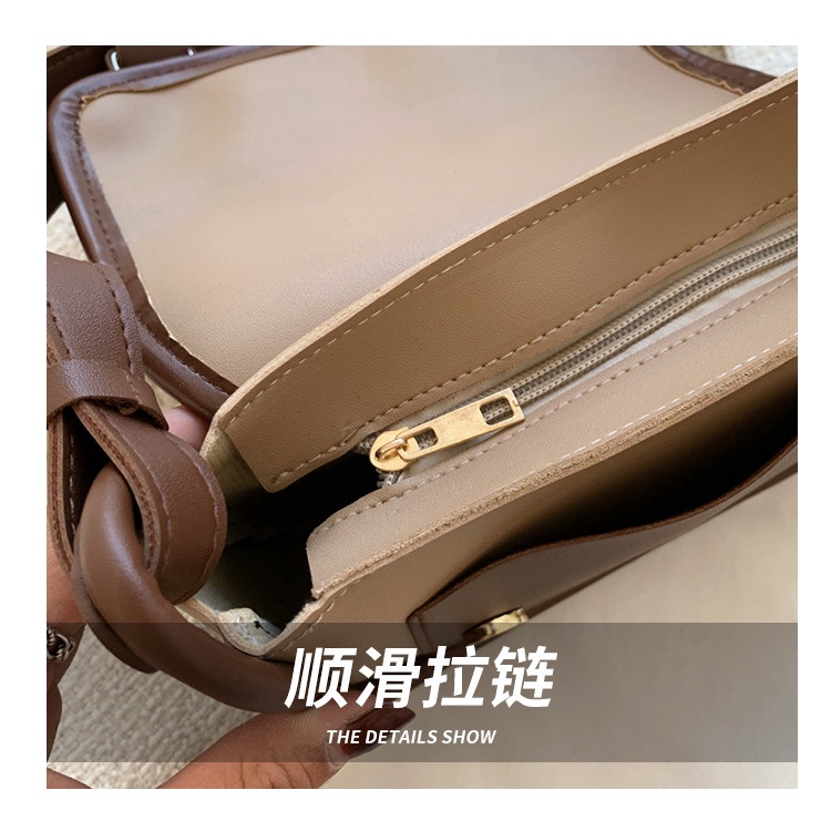 Túi Đeo Vai Hình Vuông Cỡ Nhỏ Màu Tương Phản Thời Trang Hàn Quốc 2022 Cho Nữ