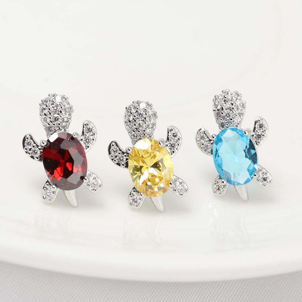 JUNE Bông Tai Hình Con Rùa Thời Trang