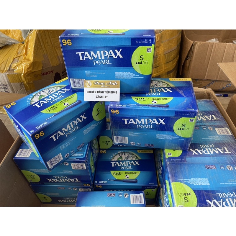 Băng vệ sinh dạng ống tampax pearl- hàng mỹ- có tách lẻ set 10 dùng thử