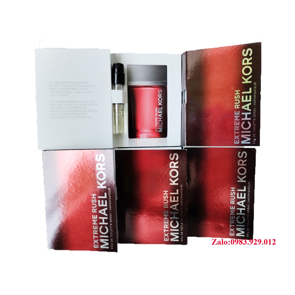 Mẫu thử Vial Nước hoa Michael Kors Extreme Rush For Men