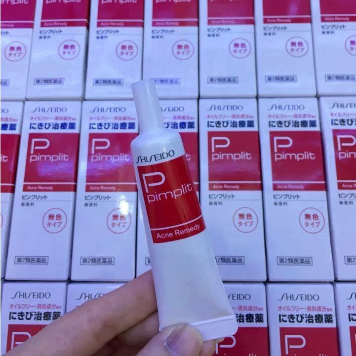 [Rẻ vô địch] Kem Mụn Shiseido Pimplit Không Màu Nhật Bản15g (Chấm Trắng)
