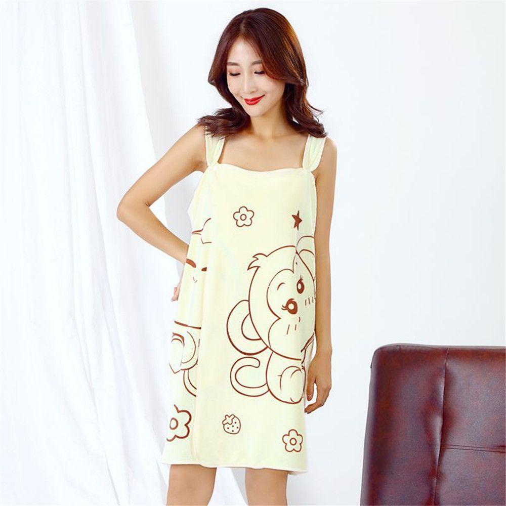 Khăn Tắm Mềm Mại Thấm Hút Tốt In Họa Tiết Hoạt Hình Đáng Yêu