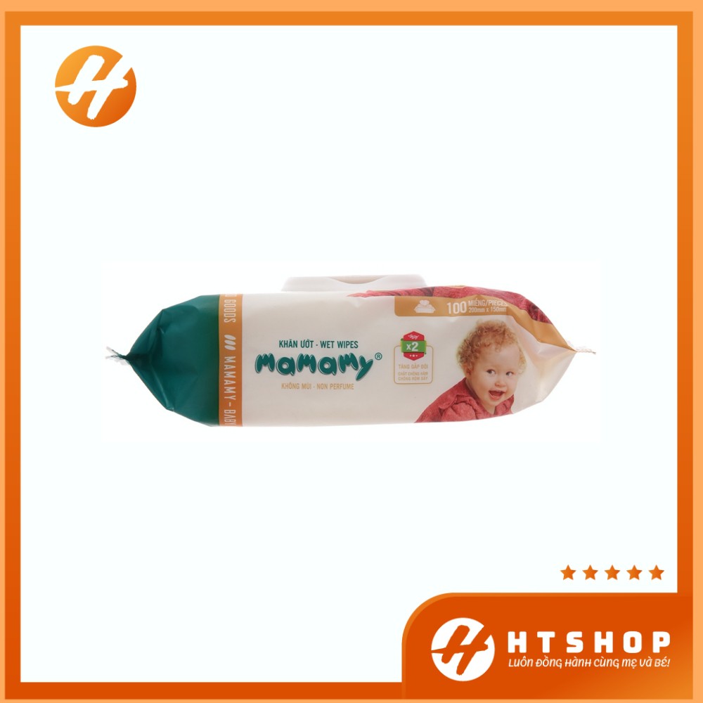 Khăn Giấy Ướt Mamamy 100/120 Tờ Siêu Mềm, An Toàn Cho Bé - Việt Nam