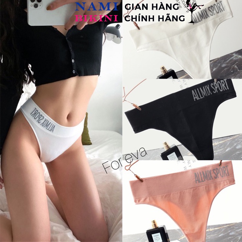 Quần lọt khe nữ quyến rũ ALLMIX SPORT quần lót nữ cạp lớn kiểu dáng thể thao cao cấp Nami