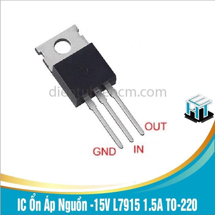 Combo 2 con IC Ổn Áp Nguồn -15V L7915 1.5A TO-220