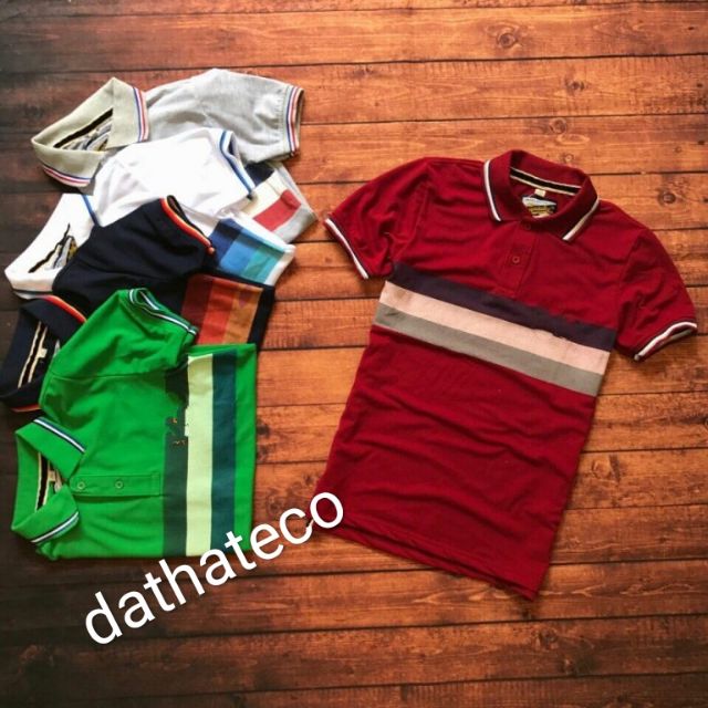 Áo thun nam chất cá sấu 3 sọc màu đa dạng tủ áo cho nam | BigBuy360 - bigbuy360.vn