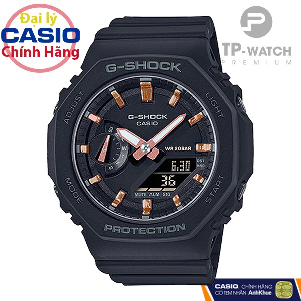 Đồng hồ nữ dây nhựa Casio G-Shock GMA-S2100-1ADR chính hãng | GMA-S2100-1A size nhỏ