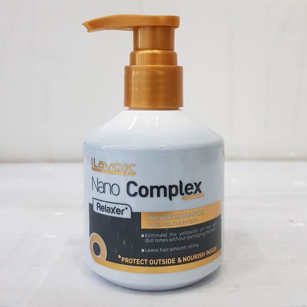 Dầu gội tím khử vàng LAVOX NANO COMPLEX Silver Shampoo 200ml [ Fanola ]