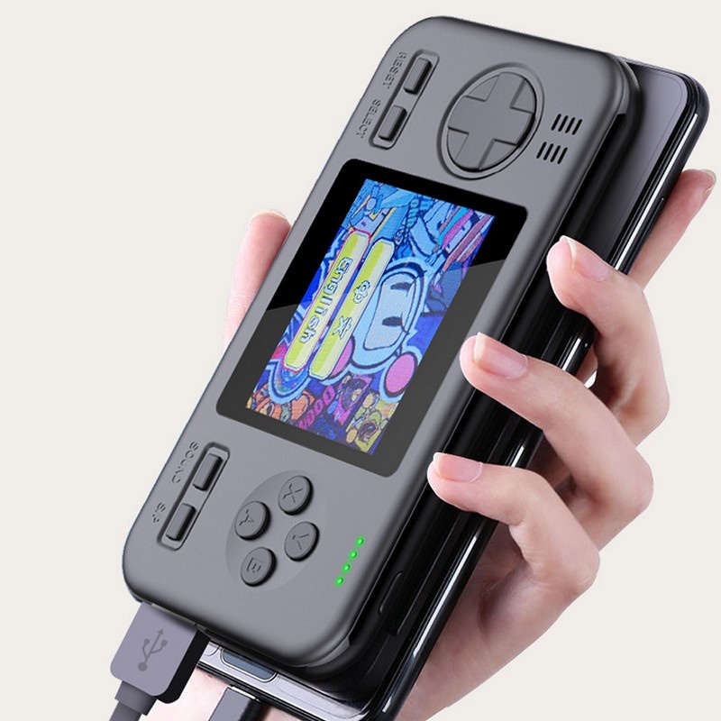 Máy chơi game kiêm sạc dự phòng 8000 mAh tích hợp 416 game tuổi thơ siêu hay