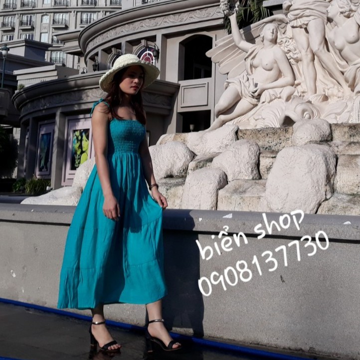 Maxi tầng xòe, cúp ngực 12 màu