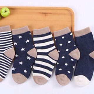 Combo 5 đôi Tất trẻ em cao cổ
