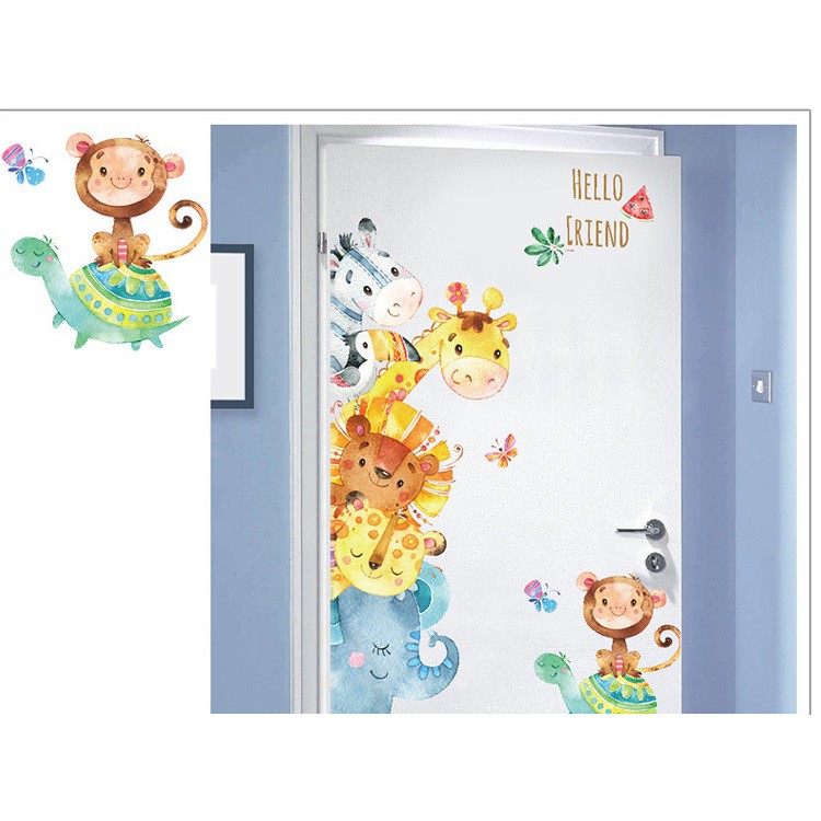 Decal dán tường Hello Friends A67 - Decal dán tường Hàn Quốc