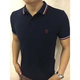 Áo Thun Nam cổ bẻ Masimo Trơn TÍM THAN, Áo Phông Nam có cổ chất liệu cotton thun mặc siêu mát