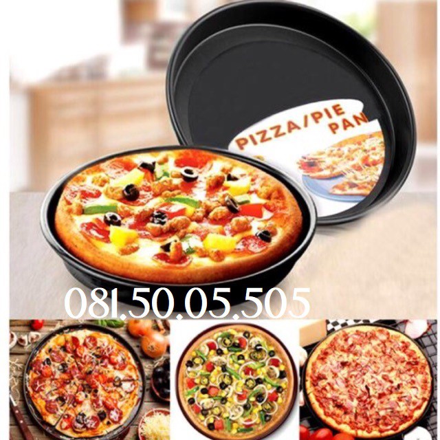 Khay Nướng Bánh Pizza Chống Dính 23.5CM/26CM - KHÁCH vui lòng tham khảo kích thước sản phẩm trên ảnh