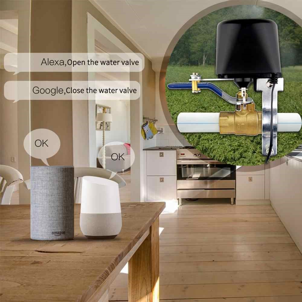 Van Nước Wifi Tuya điều khiển tắt mở van nước tự động qua điện thoại