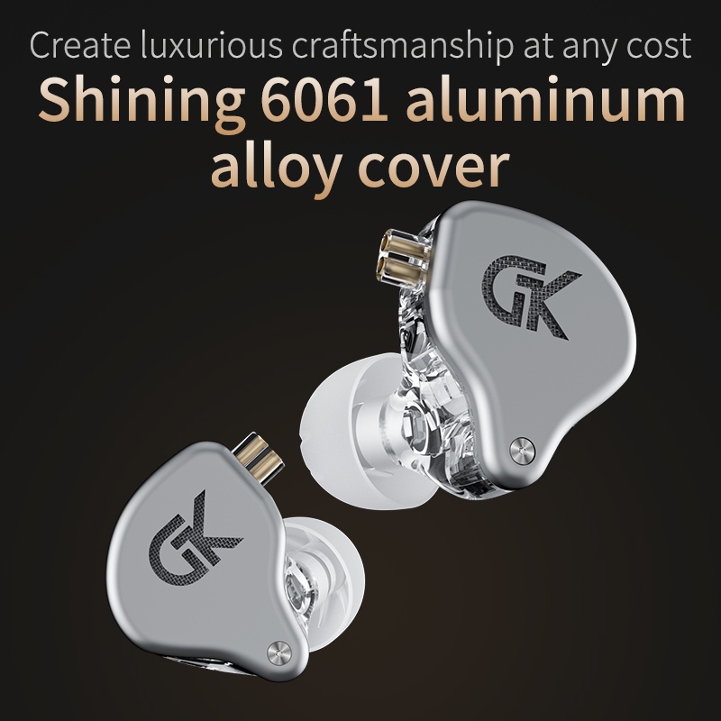 Tai Nghe Nhét Tai Có Dây Âm Thanh HIFI FAAEAL GK GS10 4BA + 1DD 10-Unit