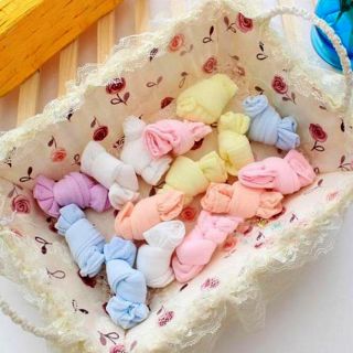 Combo 15 đôi tất kẹo cho bé (tất giấy lưới)