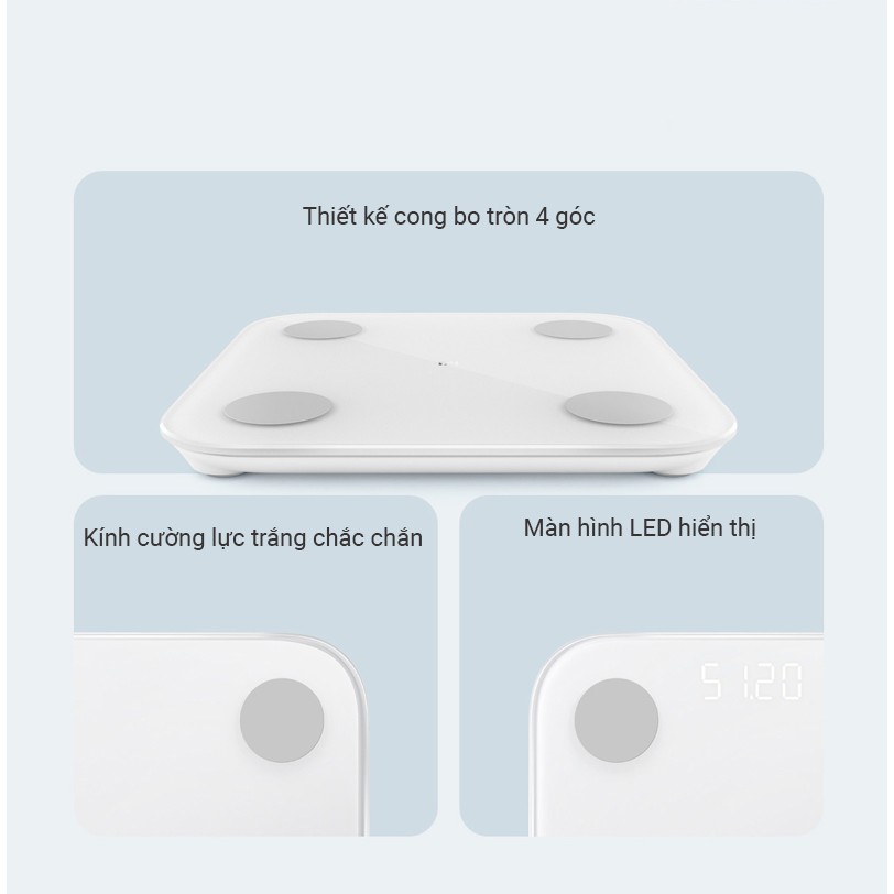 [BẢN QUỐC TẾ] Cân thông minh Xiaomi Mi Smart Scale 2 (2019) - Cân điện tử Xiaomi Body Composition Scale 2