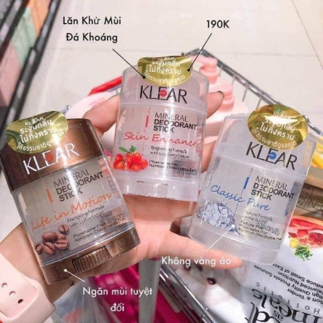 LĂN KHỬ MÙI ĐÁ KHOÁNG KLEAR