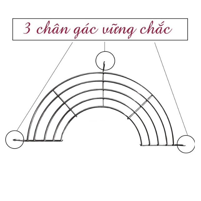 Vỉ gác chảo thông minh phi 20 – 24cm.