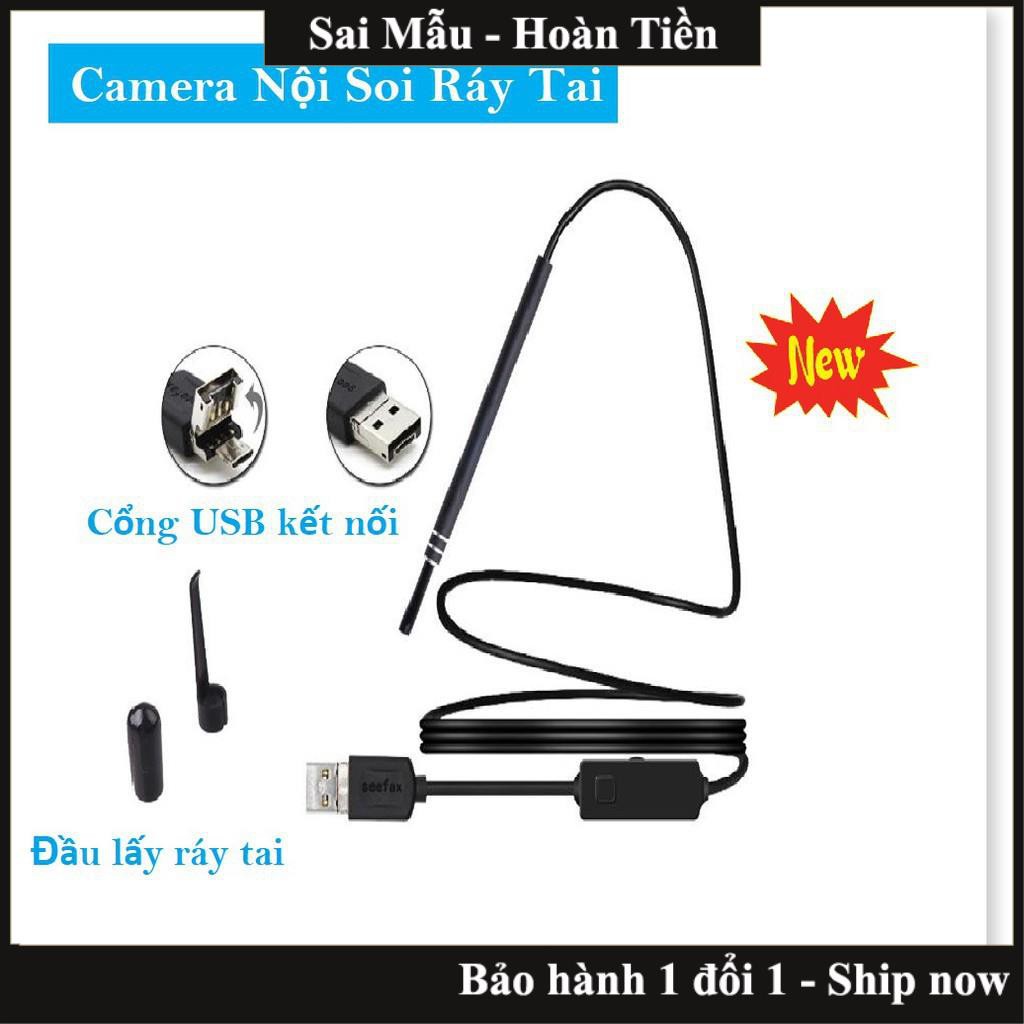 ( Giá rẻ hủy diệt) -  Camera Nội Soi Tai Siêu Nét Đi Kèm Bộ Đầu Lấy Ráy - Thiết kế Thông Minh, Nhỏ Gọn, Chống nước