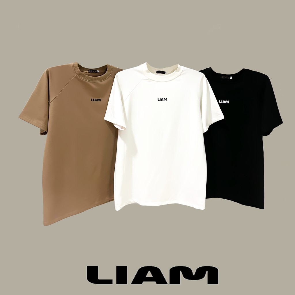 ÁO THUN UNISEX "BASIC TEE LIAM" CHẤT VẢI SIÊU DÀY SIÊU MỊN 100% COTTON DA CÁ -LiamStoreSG
