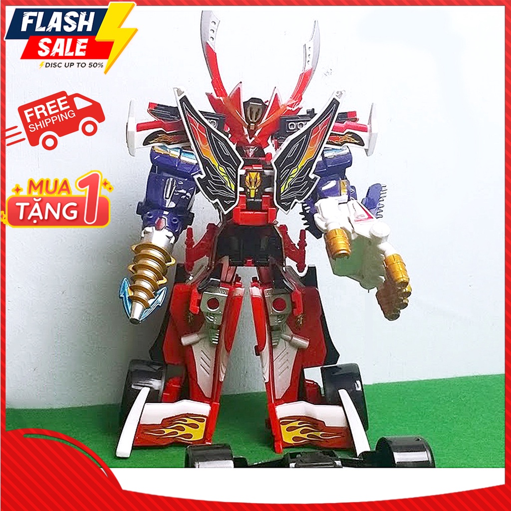 (MUA 1 TẶNG 1 - THANH LÝ ) Robot lắp đặt siêu nhân anh hùng hải tặc (ảnh thật) - Người máy biến hình