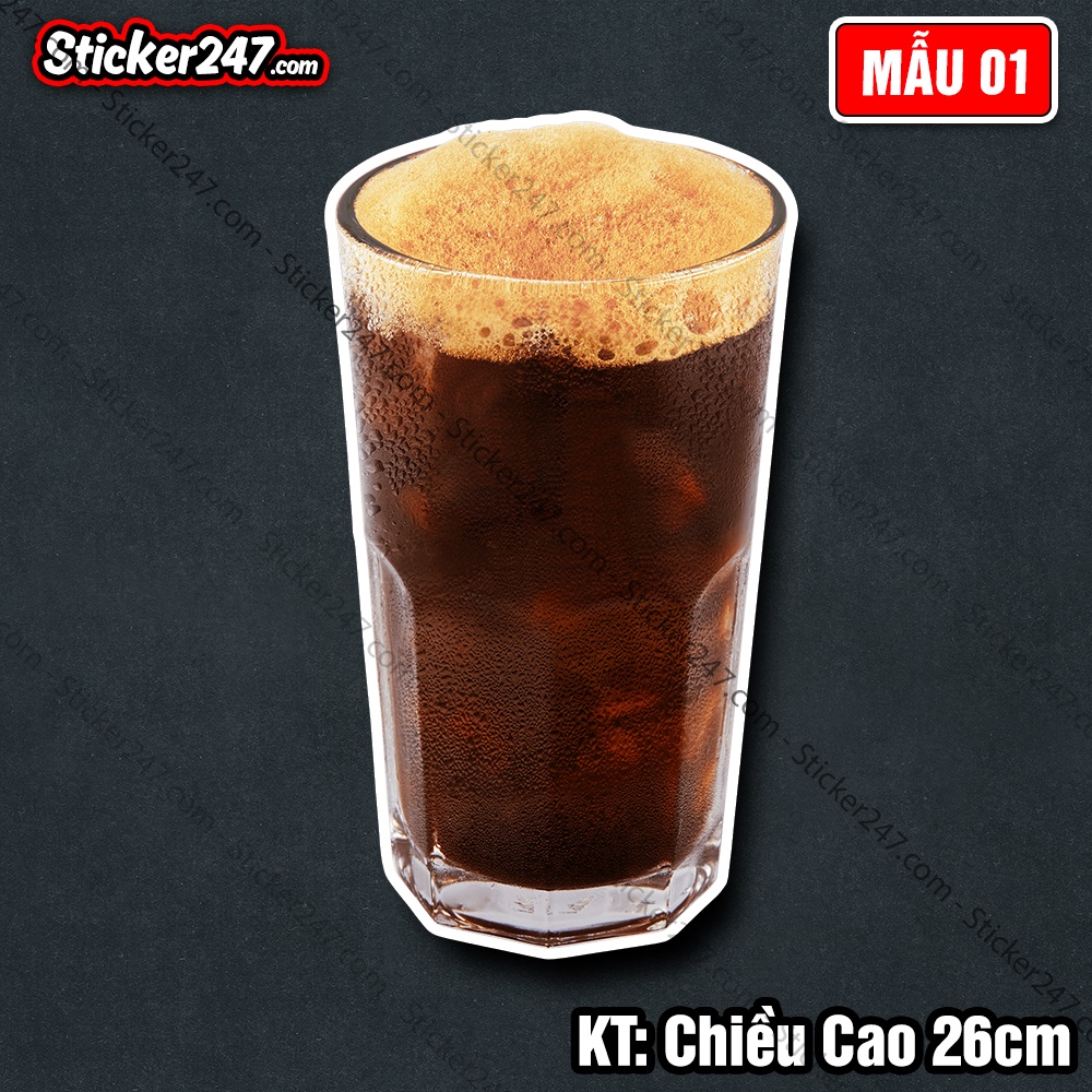 Decal Trang Trí Quán Cafe - Decor Quán Cà Phê 𝑭𝒓𝒆𝒆𝒔𝒉𝒊𝒑 Hình Thật Bắt Mắt - Decal Dán Tường, Kính, Tủ Quầy